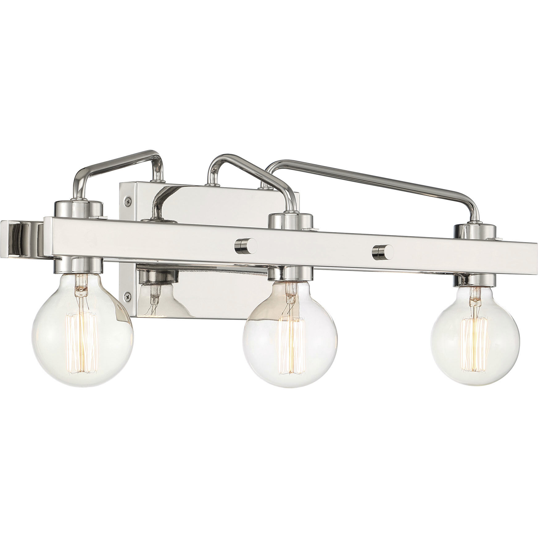 Ravella 3 Light 24 inch Polished Nickel Bath Bar Wall Light
